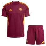 Günstige Fußballtrikots AS Roma Kinder Heimtrikot 2025-26 Kurzarm